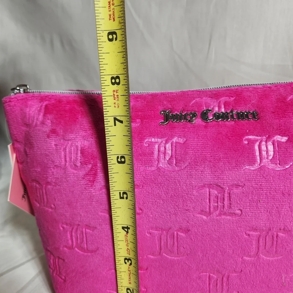 Juicy Couture Pink Embossed Travel Cosmetuc Bag Make Up